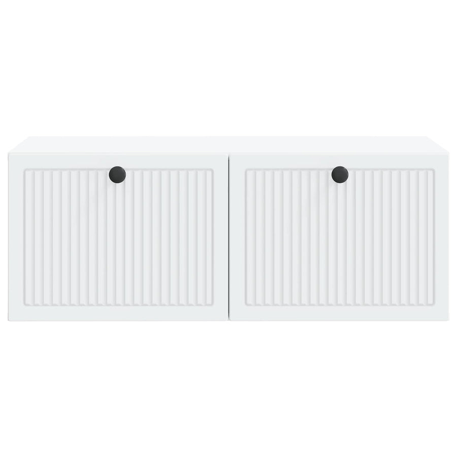 Wandbeugel TV-kast Wit 78,5 x 41 x 30 cm Bewerkt hout