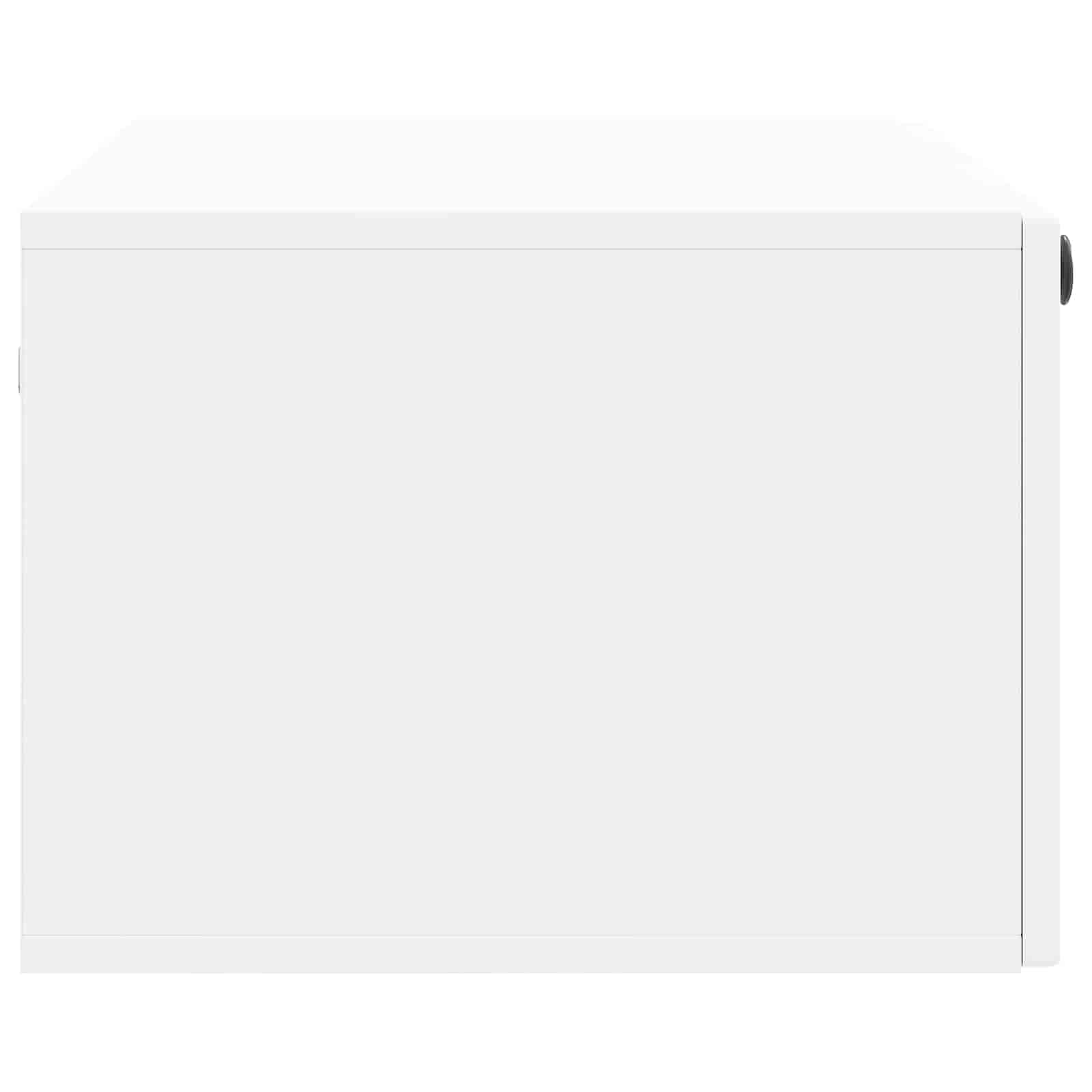 Wandbeugel TV-kast Wit 78,5 x 41 x 30 cm Bewerkt hout