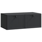Wandkast TV 78,5x41x30 cm bewerkt hout zwart