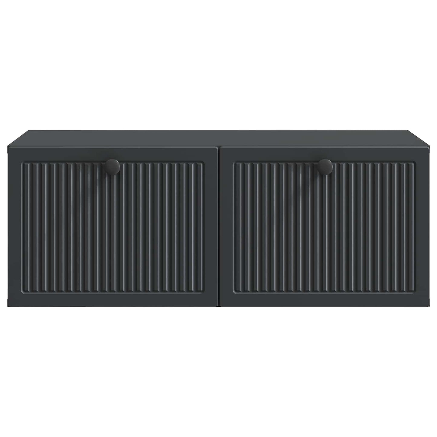 Wandbeugel TV-kast Zwart 78,5 x 41 x 30 cm Bewerkt hout