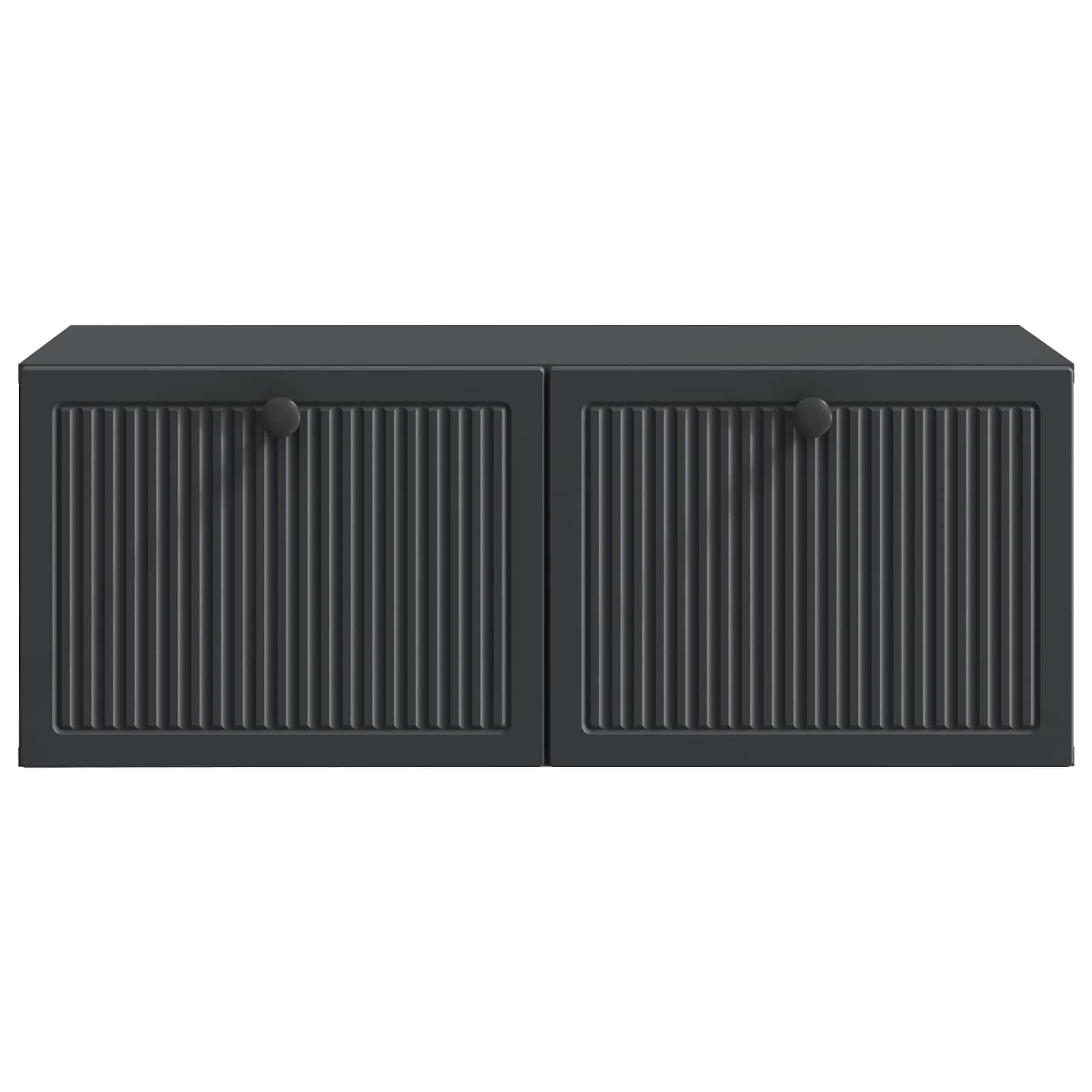 Wandbeugel TV-kast Zwart 78,5 x 41 x 30 cm Bewerkt hout