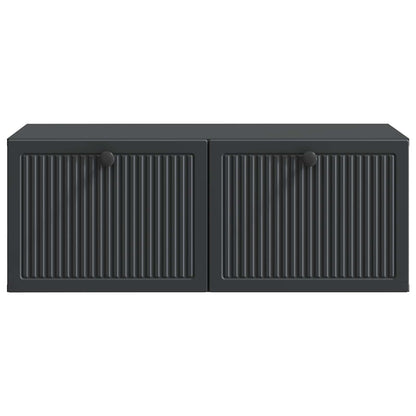 Wandbeugel TV-kast Zwart 78,5 x 41 x 30 cm Bewerkt hout