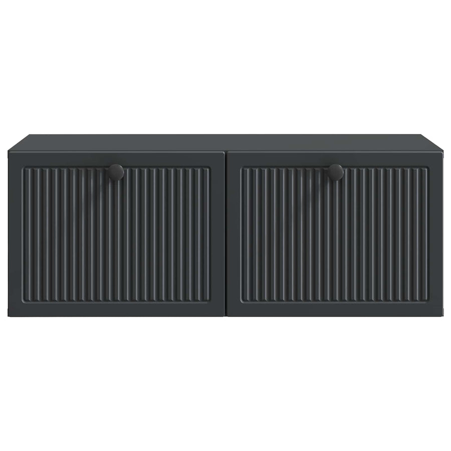 Wandbeugel TV-kast Zwart 78,5 x 41 x 30 cm Bewerkt hout