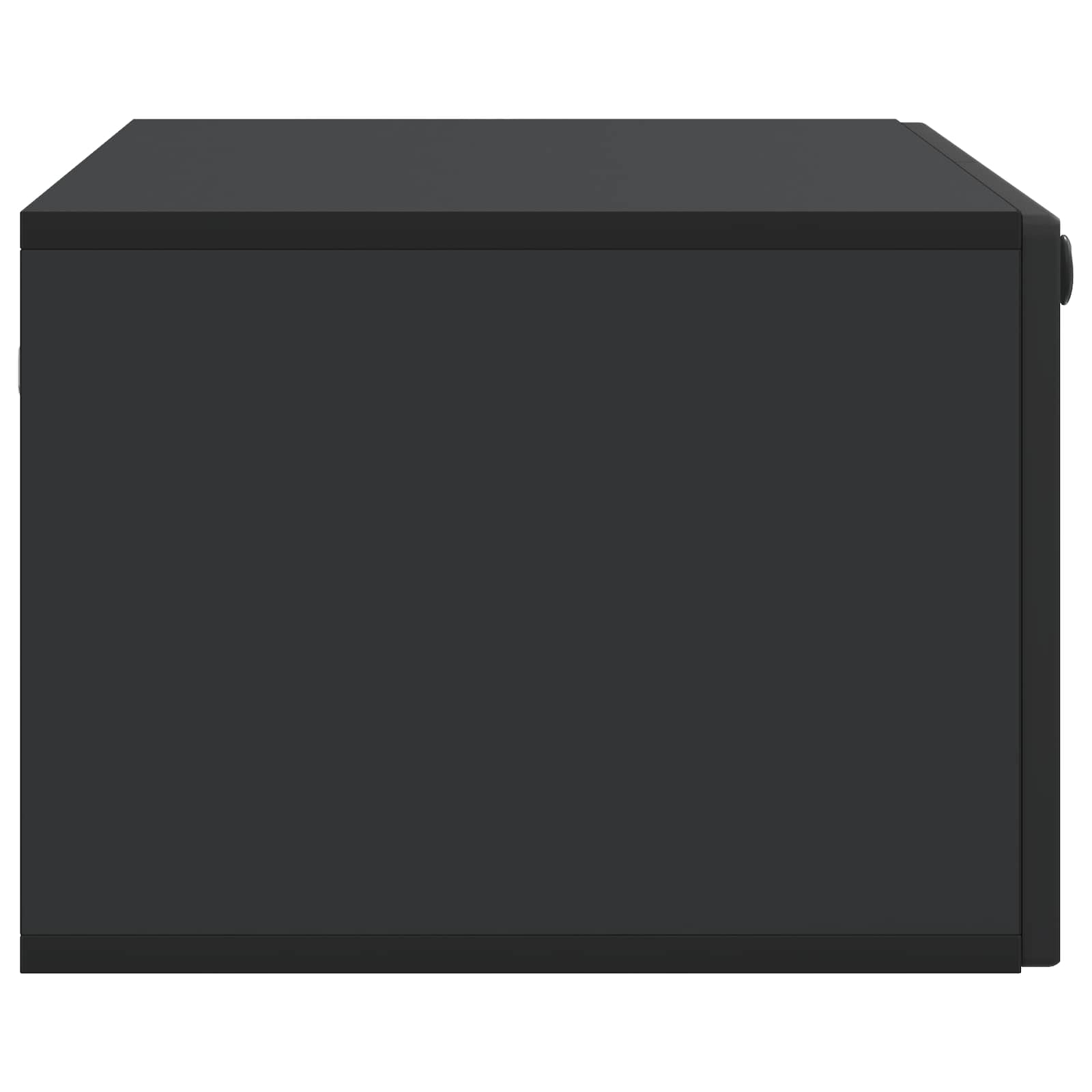 Wandbeugel TV-kast Zwart 78,5 x 41 x 30 cm Bewerkt hout