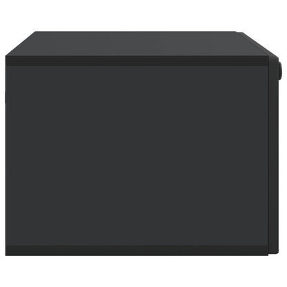 Wandbeugel TV-kast Zwart 78,5 x 41 x 30 cm Bewerkt hout
