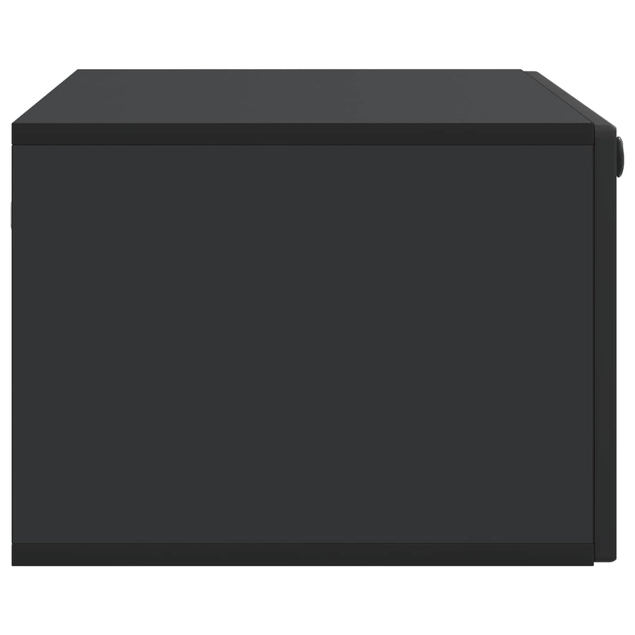 Wandbeugel TV-kast Zwart 78,5 x 41 x 30 cm Bewerkt hout