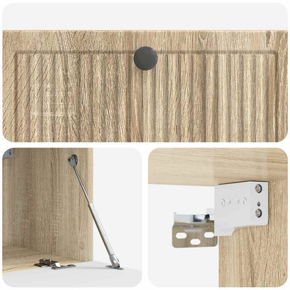 Wandbeugel TV-kast Sonoma Eiken 78,5 x 41 x 30 cm Bewerkt hout