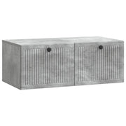 Wandkast TV 78,5x41x30 cm bewerkt hout betongrijs