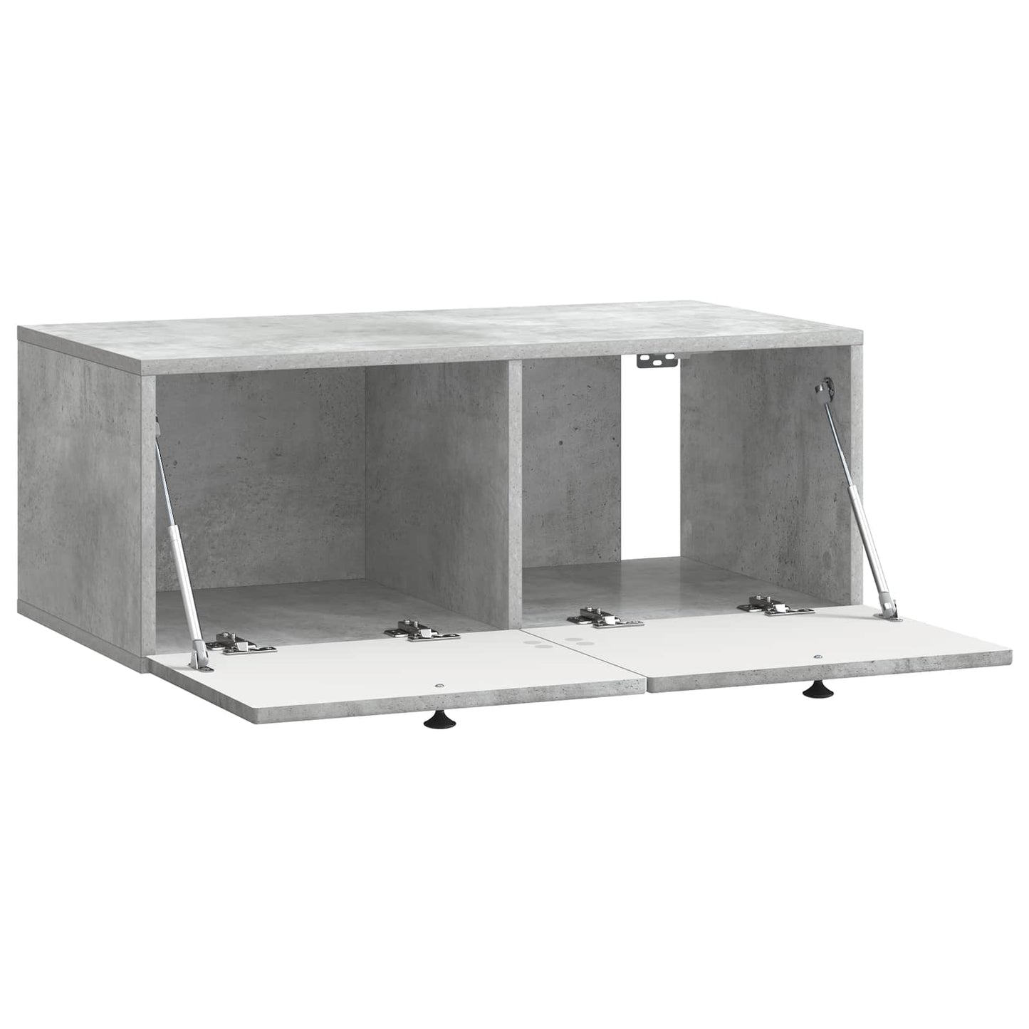 Wandbeugel TV-kast Betongrijs 78,5 x 41 x 30 cm Bewerkt hout
