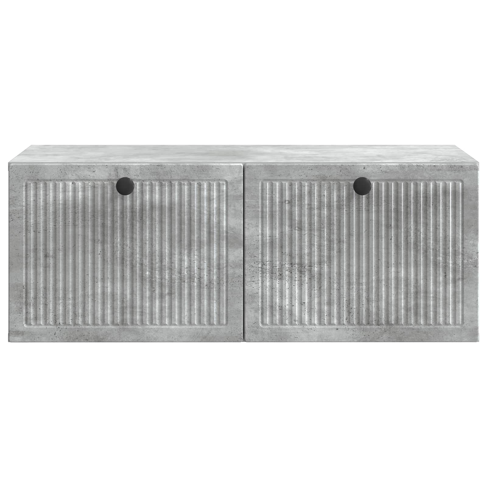 Wandbeugel TV-kast Betongrijs 78,5 x 41 x 30 cm Bewerkt hout