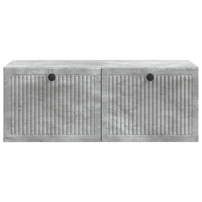 Wandbeugel TV-kast Betongrijs 78,5 x 41 x 30 cm Bewerkt hout