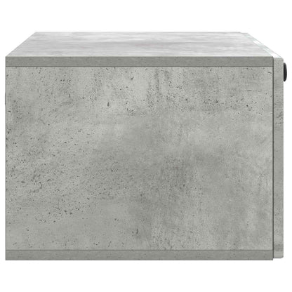 Wandbeugel TV-kast Betongrijs 78,5 x 41 x 30 cm Bewerkt hout