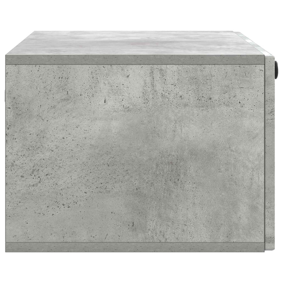 Wandbeugel TV-kast Betongrijs 78,5 x 41 x 30 cm Bewerkt hout