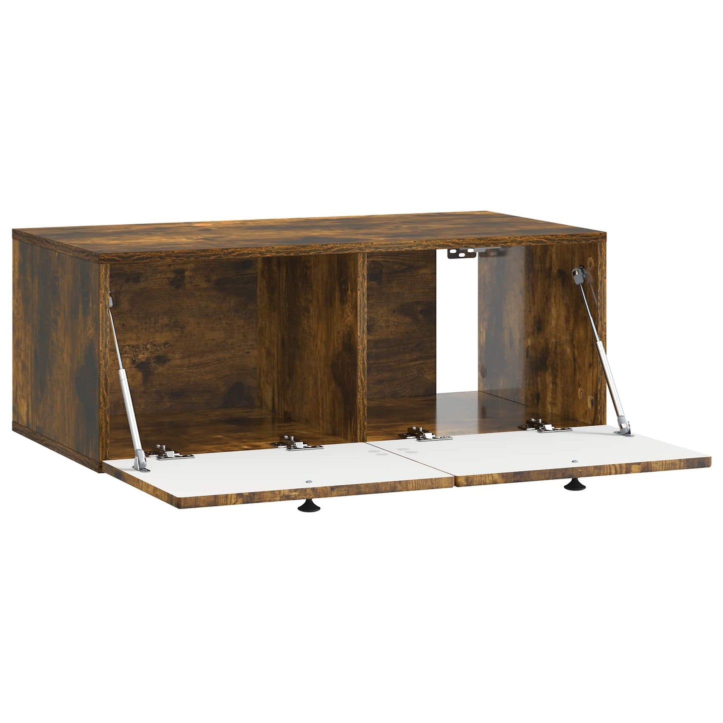 Wandbeugel TV-kast Gerookt eiken 78,5 x 41 x 30 cm Bewerkt hout