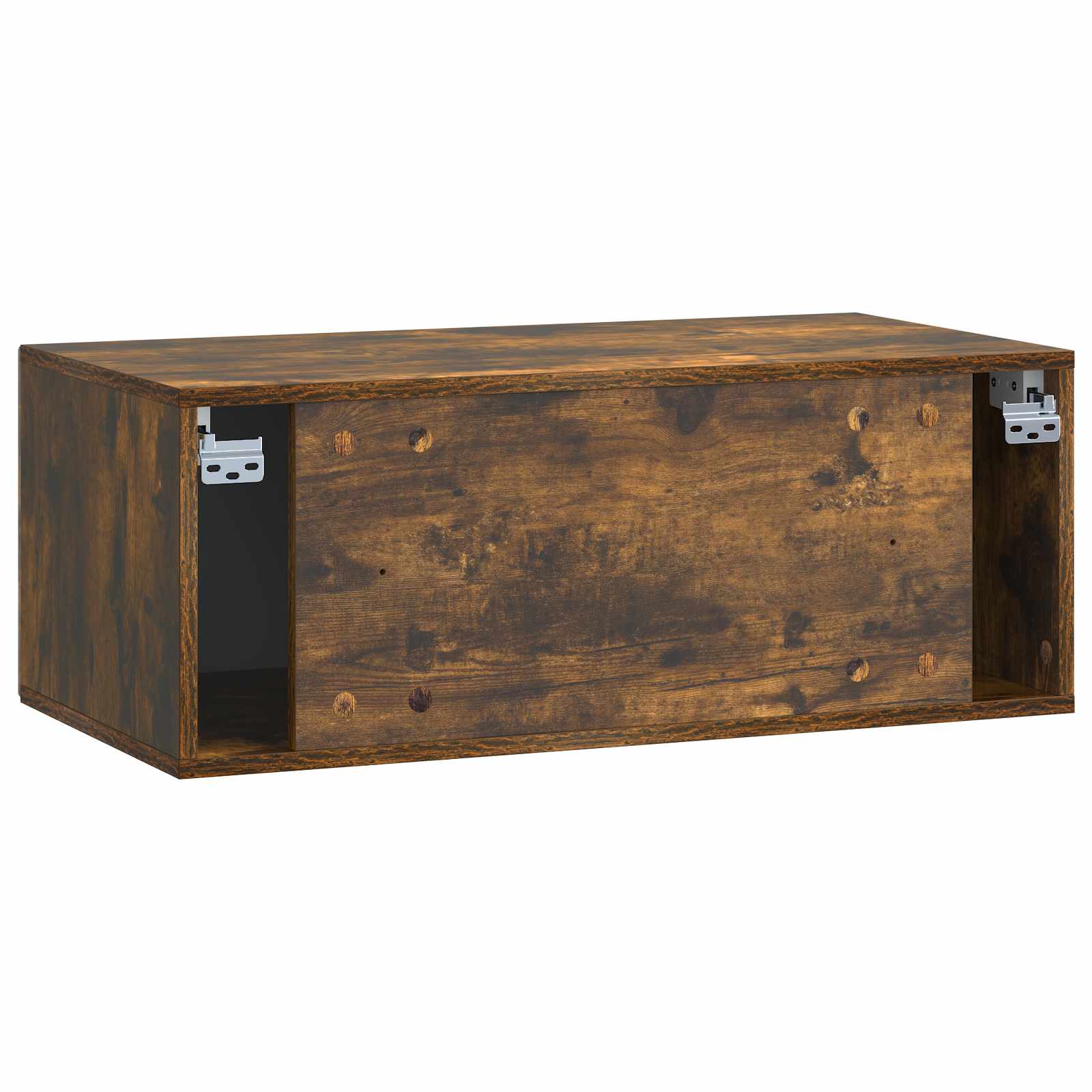 Wandbeugel TV-kast Gerookt eiken 78,5 x 41 x 30 cm Bewerkt hout