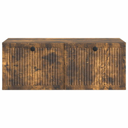 Wandbeugel TV-kast Gerookt eiken 78,5 x 41 x 30 cm Bewerkt hout