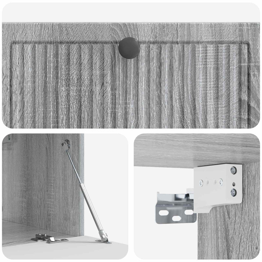 Wandbeugel TV-kast Grijs sonoma 78,5 x 41 x 30 cm Bewerkt hout