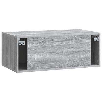 Wandbeugel TV-kast Grijs sonoma 78,5 x 41 x 30 cm Bewerkt hout
