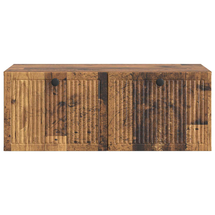 Wandbeugel TV-kast Oud hout 78,5 x 41 x 30 cm Bewerkt hout