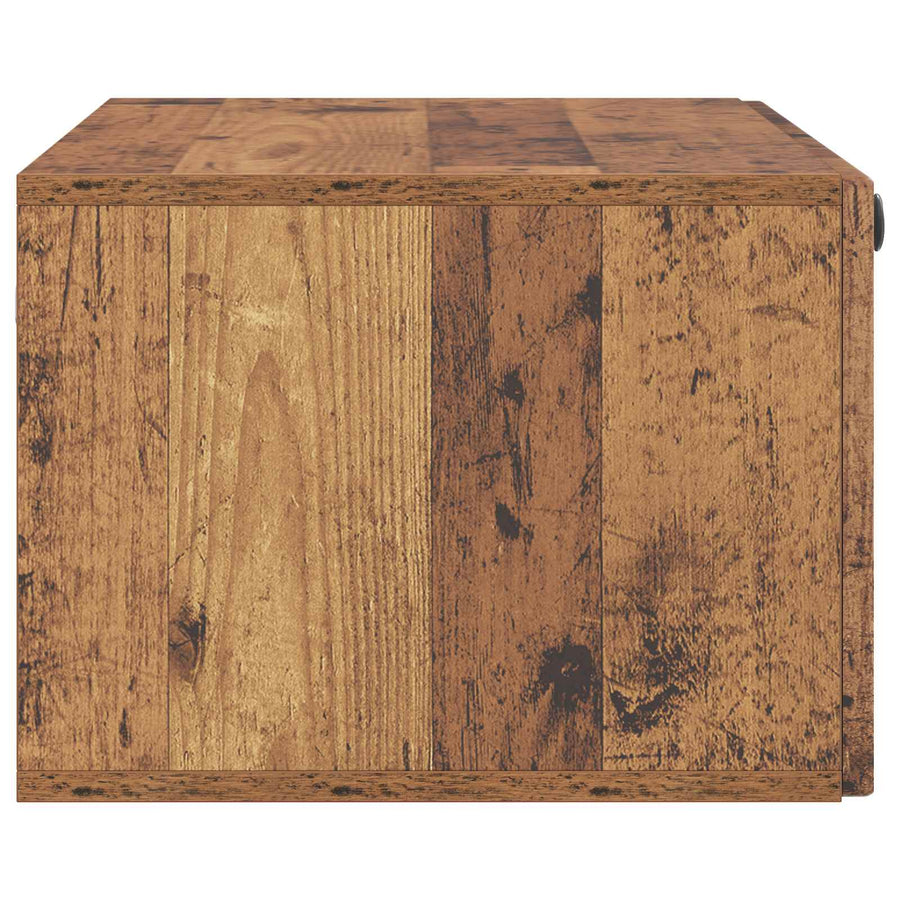 Wandbeugel TV-kast Oud hout 78,5 x 41 x 30 cm Bewerkt hout