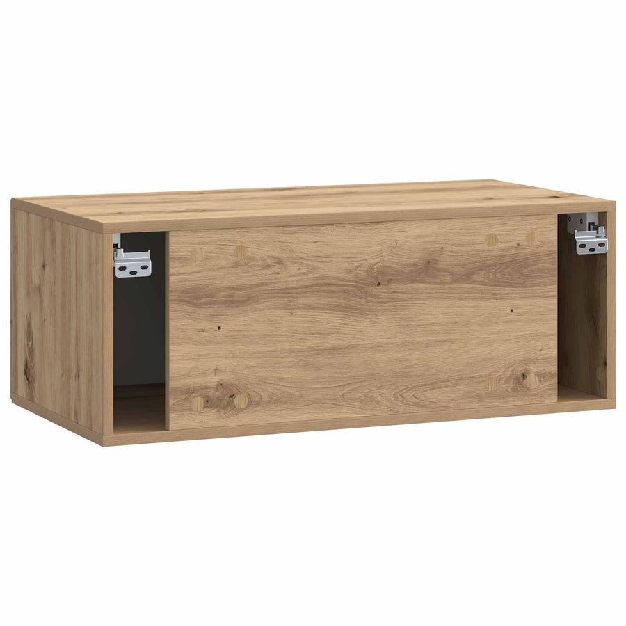 Wandbeugel TV-kast Artisanaal eiken 78,5 x 41 x 30 cm