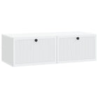 Tv-kast wandmontage 98x41x30 cm wit bewerkt hout
