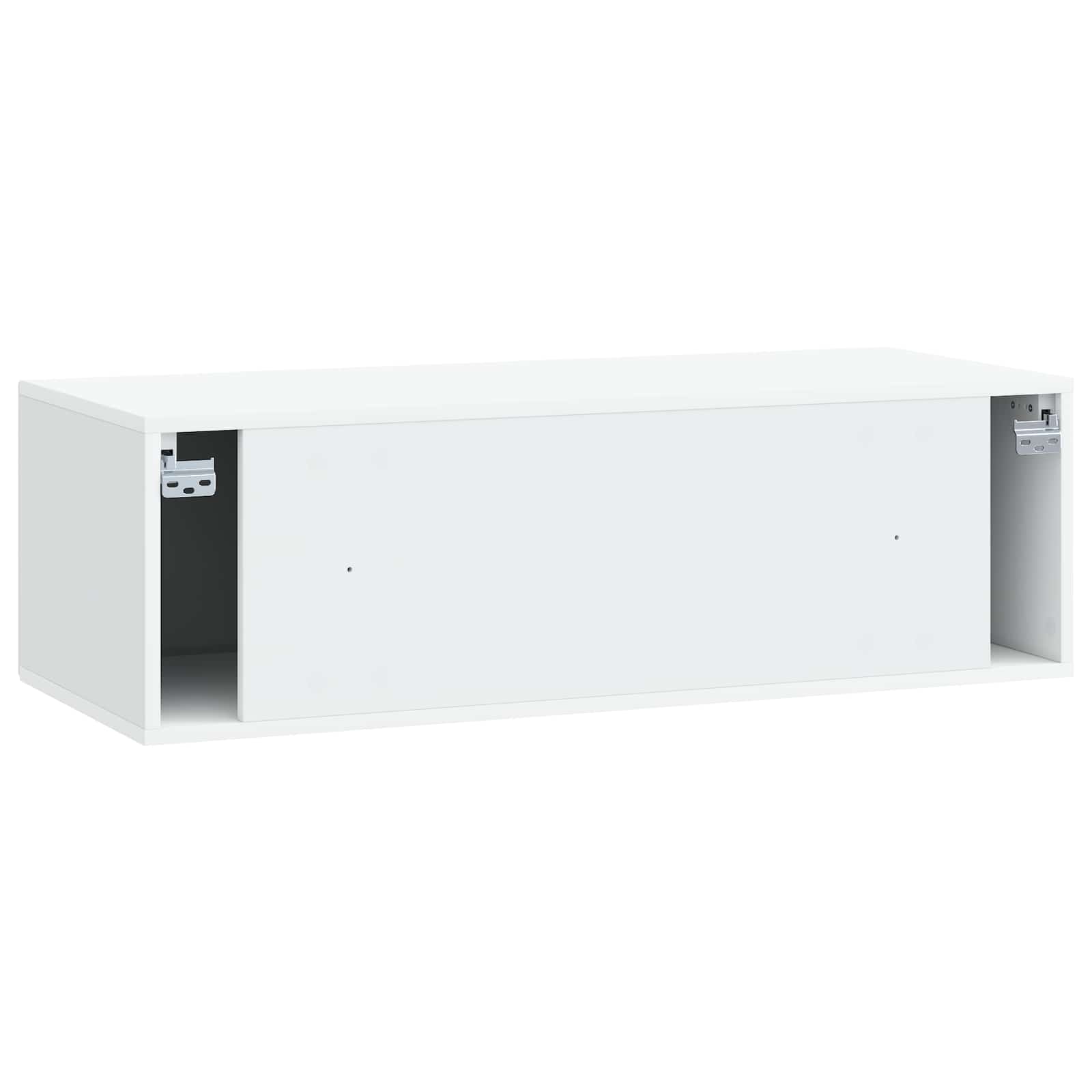 Wandbeugel TV-kast Wit 98 x 41 x 30 cm Bewerkt hout