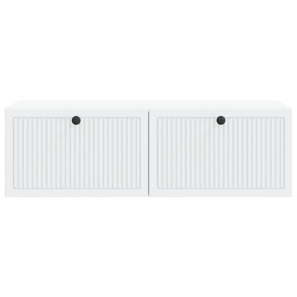 Wandbeugel TV-kast Wit 98 x 41 x 30 cm Bewerkt hout