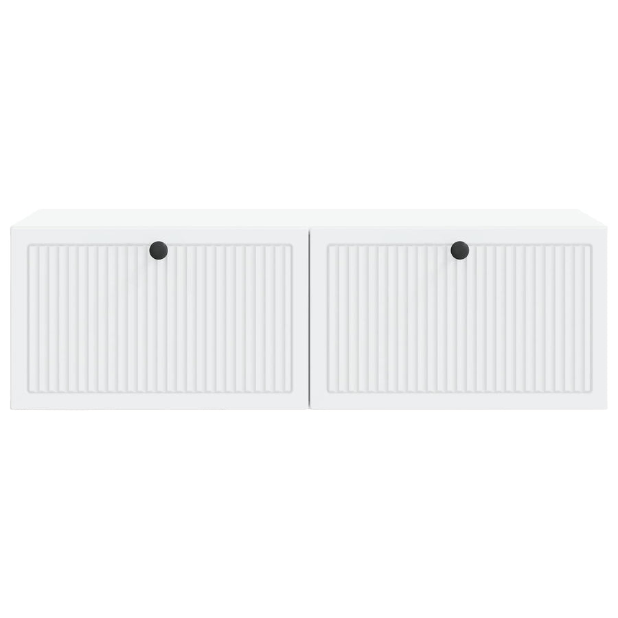 Wandbeugel TV-kast Wit 98 x 41 x 30 cm Bewerkt hout