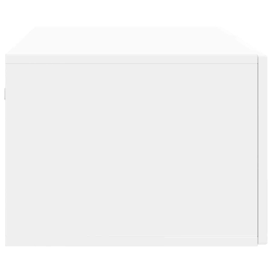 Wandbeugel TV-kast Wit 98 x 41 x 30 cm Bewerkt hout