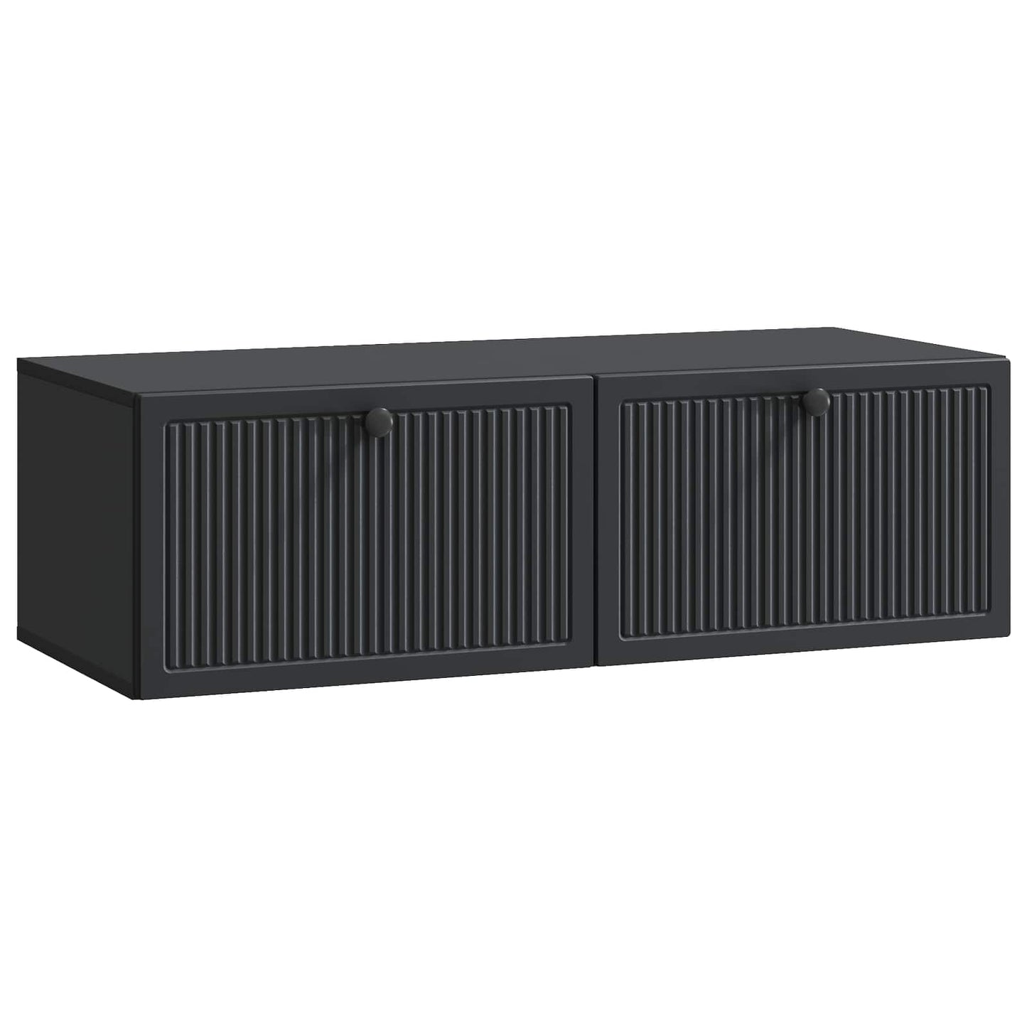 Wandbeugel TV-kast Zwart 98 x 41 x 30 cm Bewerkt hout