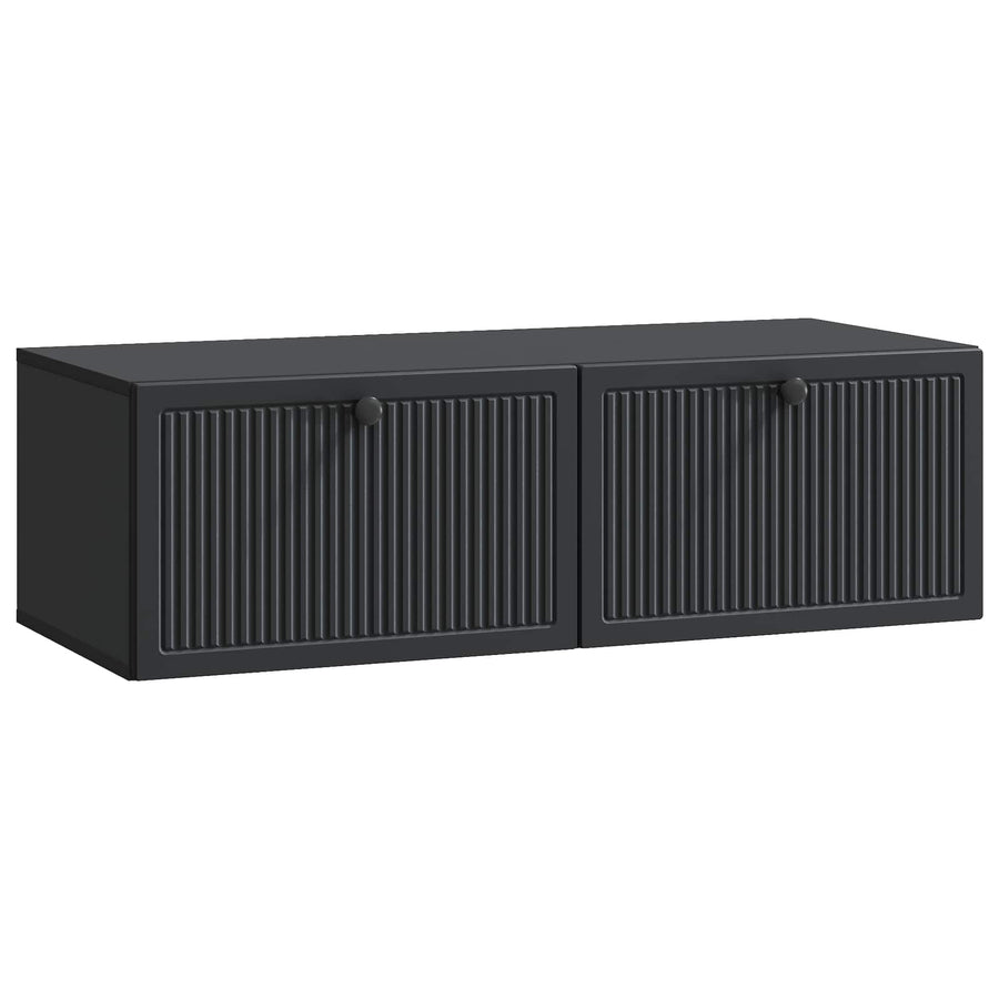Wandbeugel TV-kast Zwart 98 x 41 x 30 cm Bewerkt hout