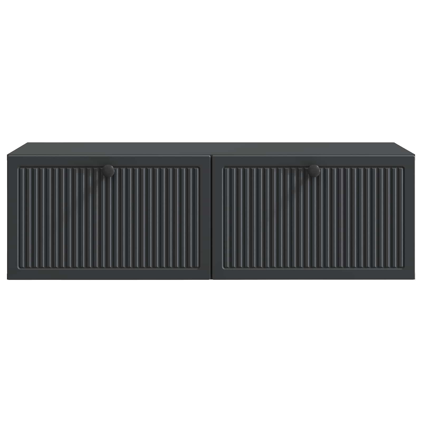 Wandbeugel TV-kast Zwart 98 x 41 x 30 cm Bewerkt hout