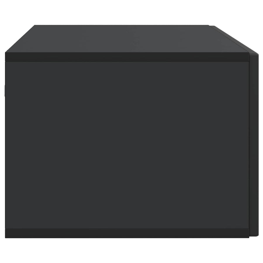 Wandbeugel TV-kast Zwart 98 x 41 x 30 cm Bewerkt hout