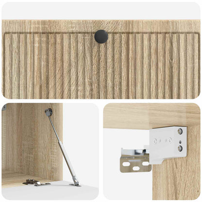 Wandbeugel TV-kast Sonoma Eiken 98 x 41 x 30 cm Bewerkt hout