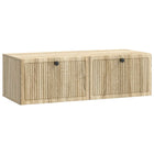 Wandkast 98x41x30 cm Sonoma eiken bewerkt hout