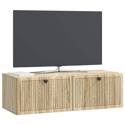 Wandbeugel TV-kast Sonoma Eiken 98 x 41 x 30 cm Bewerkt hout