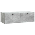 Wandkast TV 98x41x30 cm betongrijs bewerkt hout