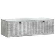 Wandkast TV 98x41x30 cm betongrijs bewerkt hout