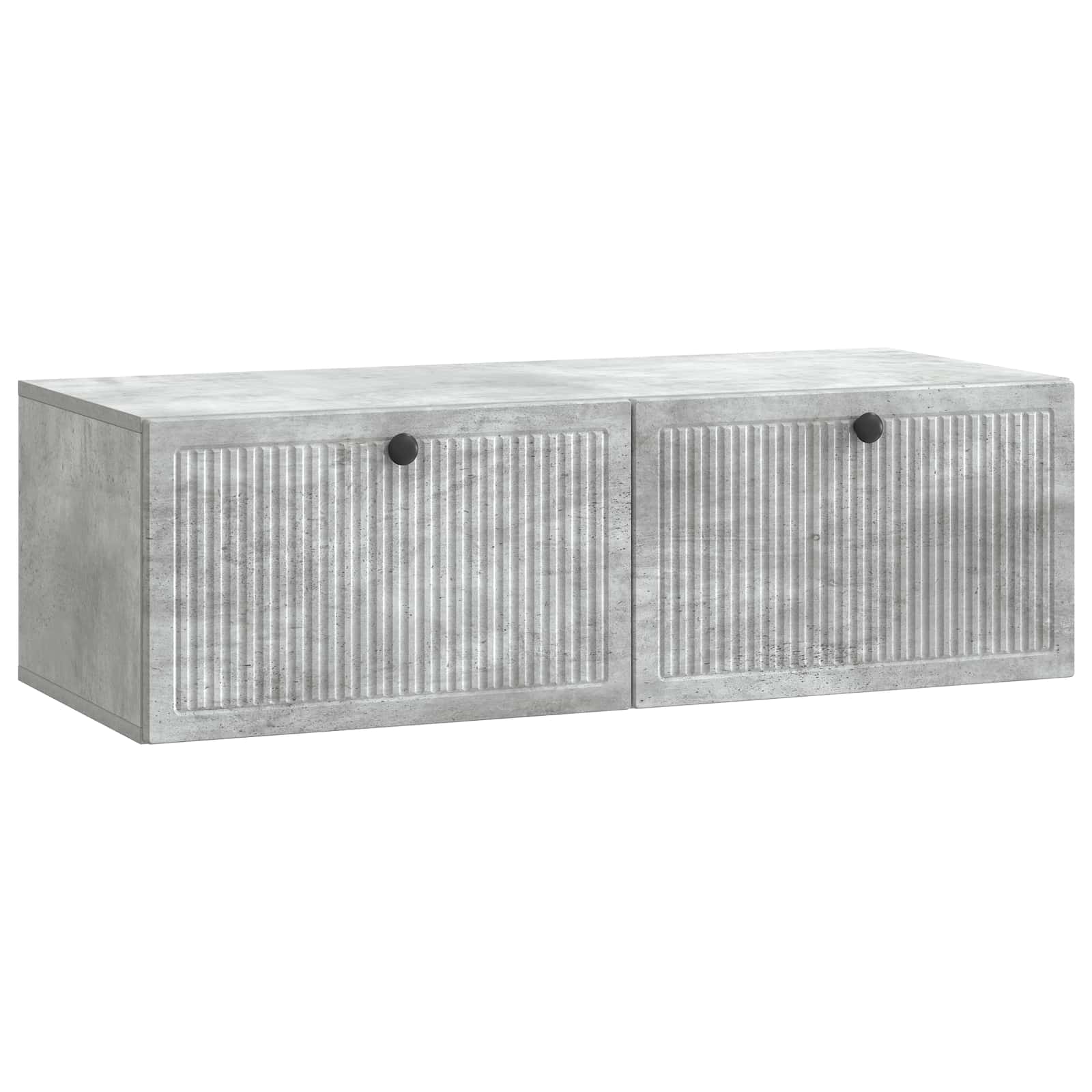 Wandbeugel TV-kast Betongrijs 98 x 41 x 30 cm Bewerkt hout