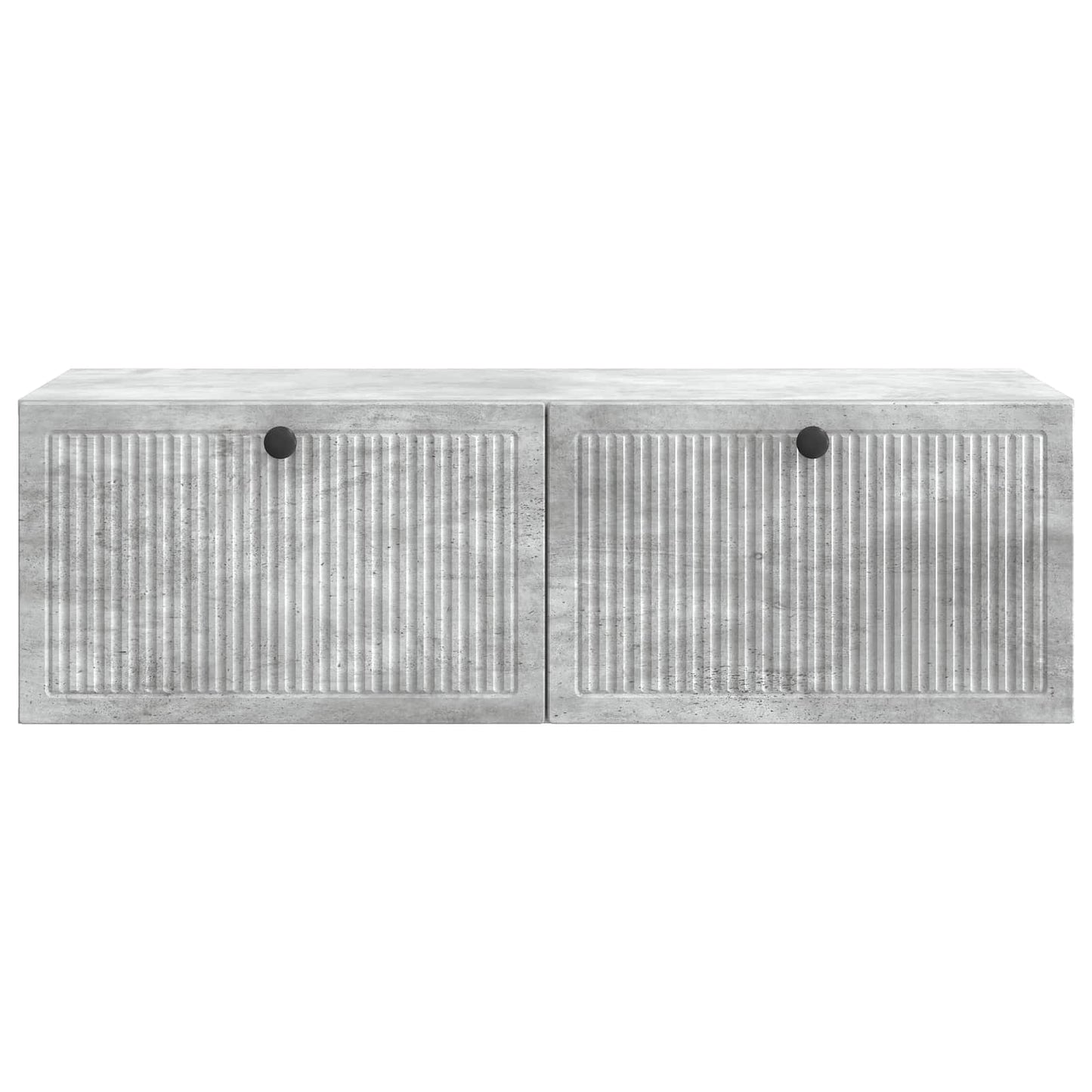 Wandbeugel TV-kast Betongrijs 98 x 41 x 30 cm Bewerkt hout