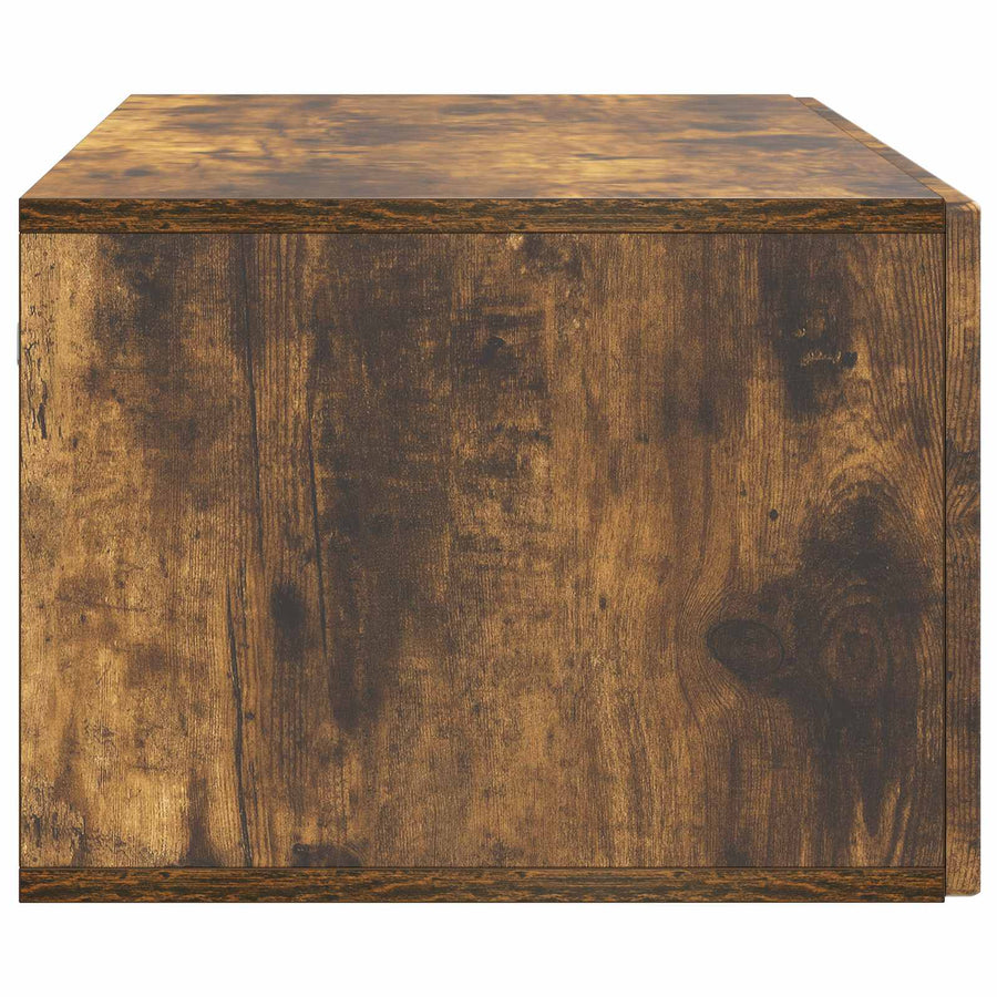 Wandbeugel TV-kast Gerookt eiken 98 x 41 x 30 cm Bewerkt hout