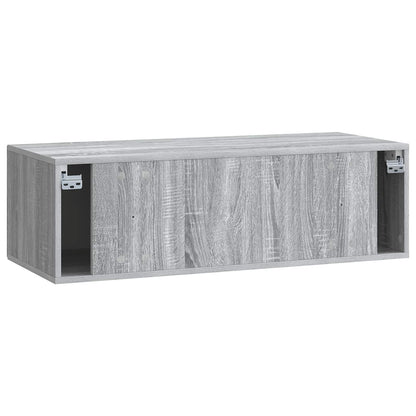 Wandbeugel TV-kast Grijs sonoma 98 x 41 x 30 cm Bewerkt hout