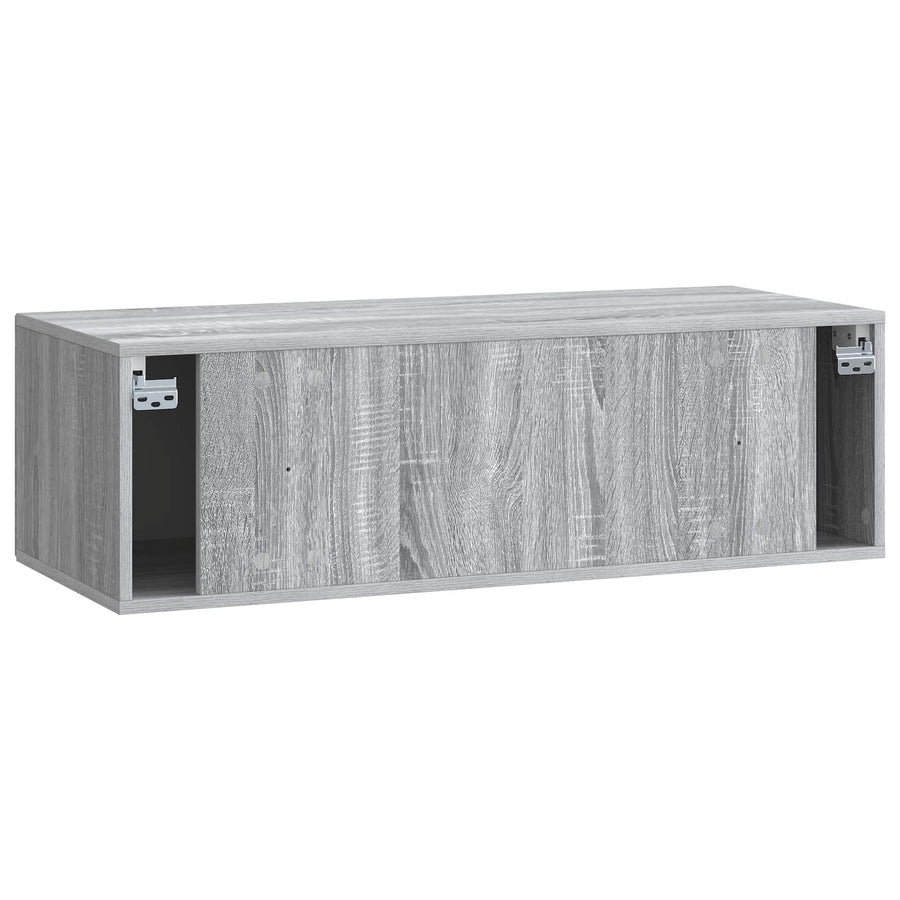 Wandbeugel TV-kast Grijs sonoma 98 x 41 x 30 cm Bewerkt hout