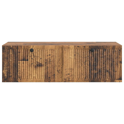Wandbeugel TV-kast Oud hout 98 x 41 x 30 cm Bewerkt hout