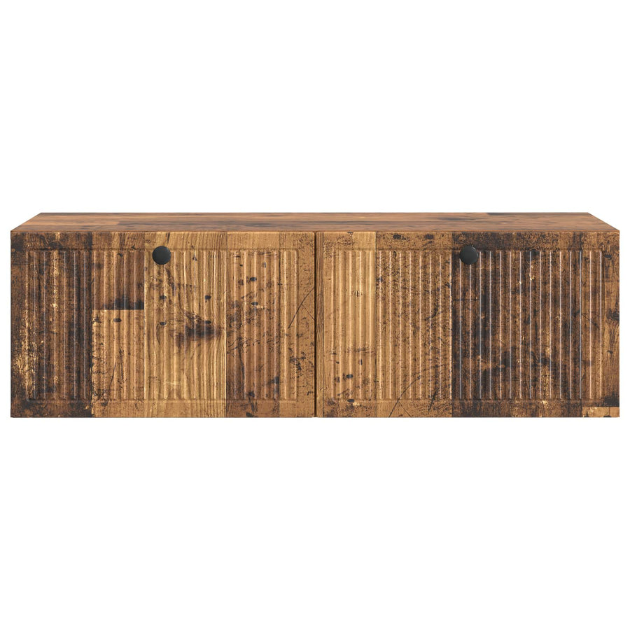 Wandbeugel TV-kast Oud hout 98 x 41 x 30 cm Bewerkt hout