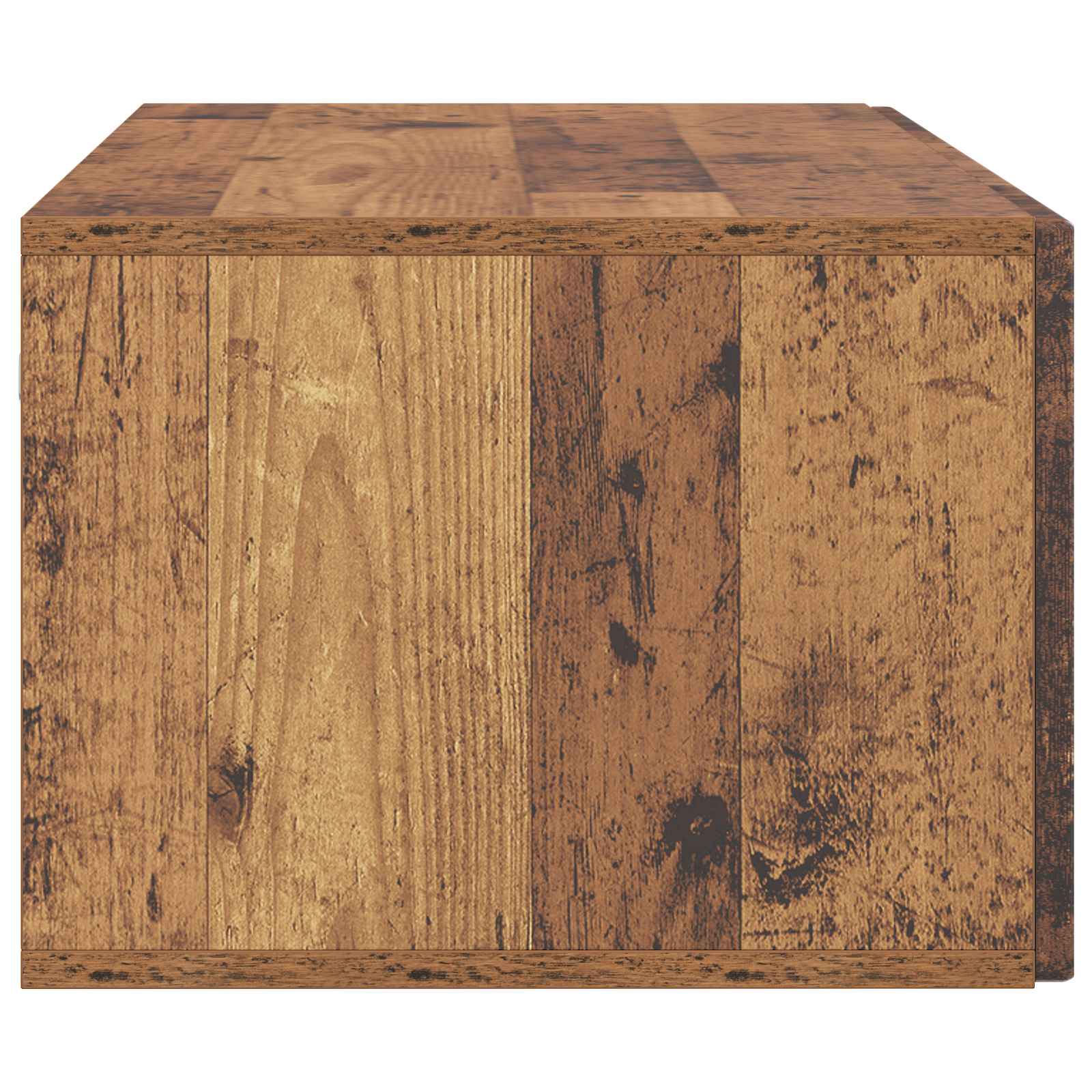 Wandbeugel TV-kast Oud hout 98 x 41 x 30 cm Bewerkt hout