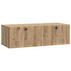 Wandkast 98x41x30 cm Artisanaal eiken
