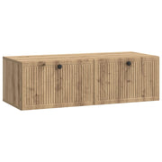 Wandkast 98x41x30 cm Artisanaal eiken
