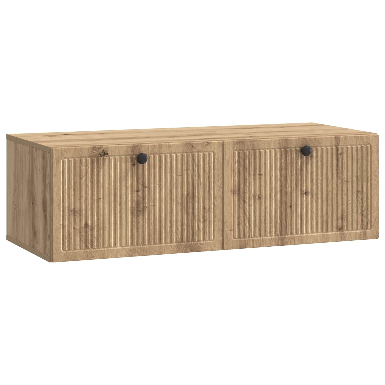 Wandbeugel TV-kast Artisanaal eiken 98 x 41 x 30 cm
